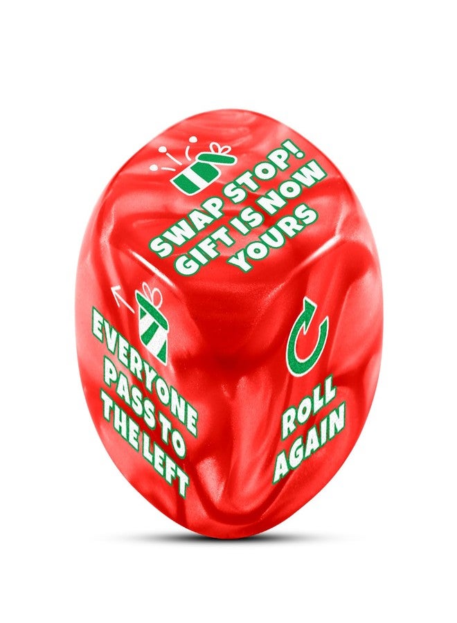 NUBARKO Santa Swap Gift Exchange Dice, Funny White Elephant Dice Gifts for Women Men Adults Exchange Christmas for Grandkids Teens Teenagers Adults,Christmas Stocking Stuffers for Women Men - Image 1